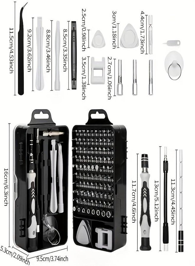DORLANK 115 In 1 Magnetic Screw Driver Kit For Electronics| Multi-Purpose Hand Tool Kit| Durable Screw Driver Kit Case for Home,Laptop, PC, Phone, Camera (Multicolor) (115 in 1 SCREW DRIVER KIT) - Image 3